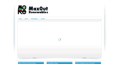 Desktop Screenshot of maxoutrenewables.com